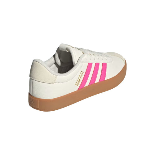 adidas Damen VL Court 3.0 Schuhe - Core White / Pulse Magenta / Gold Metallic